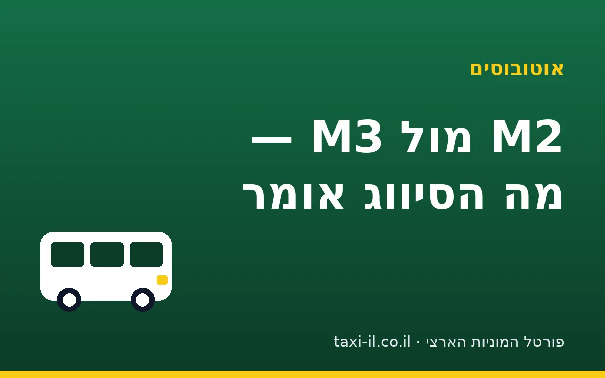 M2 מול M3 — מה הסיווג אומר בפועל